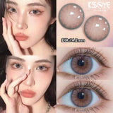 1 Pair Myopia Color Lenses for Eyes with Prescription  Natural Eyes Contacts Lenses Wearing Comfort Yearly
