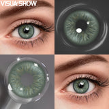 1 Pair Contact Lenses for Cosplay Makeup Blue Lenses Eyes Contacts Yearly Small Pupil Cosmetics Brown Lenses for Party