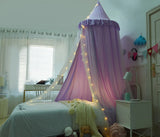 Baby Room Decoration Mosquito Net Curtain Canopy 2 Layers Round Crib Netting Tent for Kids Bed Valance