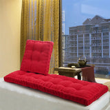 Oversized Thickened Long Bench Cushion Pad Chair Seat Cushion Decorative Pillow For Garden Lounger/Bay Window Pad Green