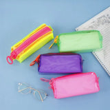 Large Capacity Zipper Transparent Pencil Case Stationery Box High Appearance Large Capacity Pencil Bag Clear Stationery Holder