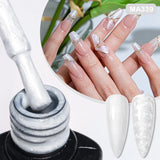 7ml Rubber Base Nail Gel Polish Nude Milky White DIY Nail Art Soak Off Gel Polish Semi Permanent Painting UV Vernis