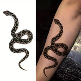 1pc Snake Tattoo Sticker, A Temporary Tattoo Symbolizing Wisdom, Mystery, and Power, Suitable for Both Men and Women