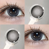 2PCS New Fashion Contact Lenses Beauty Colorld Contact for Eyes Makeup Brown Lenses Cosmetics Grey Eyes Lenses Yearly