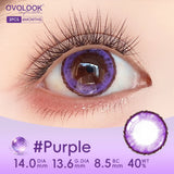 2Pcs Colored Contact Lenses 14.5mm, Vibrant Yellow/Red/Blue/Purple/Green Anime Cosplay Soft Lenses, 6 Months