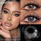 1Pair Colored Contact Lenses for Eyes Blue Lenses Gray Pupils Green Eye Natural Lenses Fashion Beauty Contacts Yearly