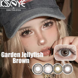New Style Color Contact Lenses 2Pcs Eyes Brown Grey Beauty Soft Contact Lenses Yearly Fast Shipping