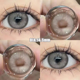 2PCS New Blue Colored Contact Lenses Gray Change the Color the High Quality Beauty Pupil Makeup Eyes Lens