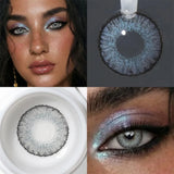 Eye Eyes Color Contacts Colored Contact Lenses Lens Small Pupil Beauty Cosmetic 3 Tones Green Daily 14.2mm 2Pcs 6 Months