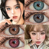 Colored Contact Lenses Fashion Blue Eye Makeup Lens Gray Beauty Pupils Brown Eyes Contact For Daily Dating 6 Months Use