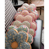 Cottagecore Floral Cushion with Plush Pillow Insert, Cute Throw Pillows for Sofa Car Office, Thick Lumbar Support for Home Decor