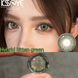 2Pcs Contact Lens with Colorful Degree Brown Lens Eyes Colored Graduated Pupils Circle Lenses Beauty Lenses Natural New