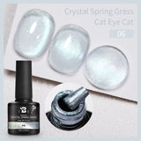 7.5ml Golden Gradient Cat Eye Nail Polish Gel Phototherapeutic Gel Soak Off Nail Magnetic Gel Polish Nail Art DlY