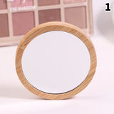 Makeup Mirror Standing Wooden Can Rotate 360 Degrees Generally Used In Dormitories And Homes Convenient To Use