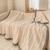 Winter Blanket Thickened Warm Fluffy Wool Leisure Blanket Home Thick Soft Bed Cover Knee for Office Sofa Coral Fleece Bedding
