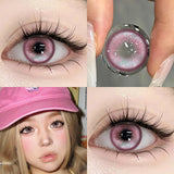 1pcs Hot Selling Cosplay Color Contact Lenses with Prescription Blue Beatuy Contacts Lens Makeup Yearly Fast Delivery