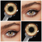 Colored Contact Lenses 2Pcs Natural Blue Half Yearly Cosmetic Small Pupil Color Contacts Beauty Eyes Lenses Wholesale