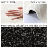 Pink Plaid Bedroom Bedside Rugs Girl Dopamine Non-slip Plush Carpet Home Decoration Cute Living Room Rug Coffee Table Floor Mat