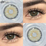 2PCS Colored Pupils Makeup Green Contact Lenses Beauty Women Colored Pupils Cosmetic Brown Natural Pupils