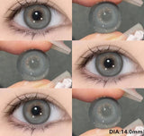 2pcs Gray Pupils for Eyes Colored Contact Lenses Brown Natural Eye Lenses Fashion Cosmetic Blue Color Eye Makeup Yearly