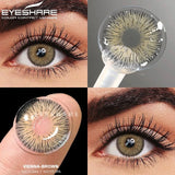 1Pair Color Contact Lenses for Eyes Fashion Blue Eye Lenses Natural Brown Lens Green Contacts Yearly Gray Beauty Pupils