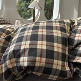 INS Girls Retro Bedding Sets New British Style Bed Sheet Set Women Plaid Queen Size Duvet Cover Sets With Pillowcases