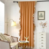 White Ruffle Curtains For Dining Rooms, Cotton Linen Shabby Chic Trim, Privacy Sheer Drapes, Bedroom Canopy, Home Decorations