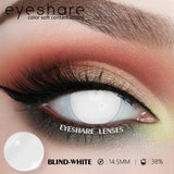 1pair Halloween Colored Contact Lenses Cosplay White Crazy Contact Lenses Anime Red Eye Lenses Blue Makeup Contact Lens