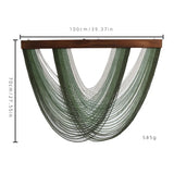Ikeehome  Wooden Arc-shaped Decorative Tapestries, Home Living Room Wall Hangings, Hand-woven Decorative Tapestries 100x70cm/100x60cm