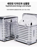 Fashion Individual Suitcase for Airpods1/2/3/Pro Trendy Luggage Protective Case for Airpods1/2 Drop-proof Headphone Case