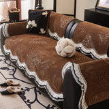 Irregular Couch Cover for Sofa, Non Slip, Chenille Sofa Slipcover, 2, 3 Seater, Chair Furniture Protector, for All Season