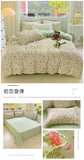 100% Cotton Four Piece Set Soft Skin-friendly Duvet Cover Set Single Couple Flower Printed Comforter Bedding Set for Adults Kids