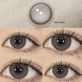 2pcs/Pair Yearly Blue New Color Contact Lenses for Eyes with Myopia Prescription Beauty Pupils Makeup Nature Eye Free Shipping