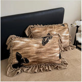 Latest French Style Winter Thickened Milk Fleece 4pcs Bedding Sets Soft Luxury Warm Quilt Cover Sheet Pillowcases