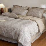 Japanese ditsy floral Cotton Bedding Sets Duvet Cover Sheet Pillowcase 4pc Underwear Bed Linens