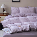 New class A knitted cotton, Tianzhu cotton double-layer yarn four-piece set, simple and skin-friendly, student dormitory