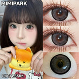 Big Diameter Multi-Tone Colored Contacts 2pcs Glossy High Moisture Half Yearly Lenses for Summer Daily Wear