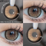 1 Pair Yearly Beauty Fashion Lenses Colored Contact Lenses for Eyes Blue Eyes Lenses Natural  Gray Lens Brown Lens
