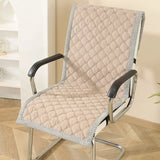 Milk Velvet Integrated Chair Cushion Household Dining Chair Cushion Comfortable Stool Covers for Prolonged Sitting in The Office
