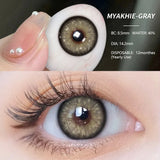 1 Pair Natural Color Contact Lenses for Eyes Beauty Pupils Gray Lenses Eye Yearly Use Brown Diopter Contact Lenses