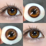 1 Pair Brown Eye Lenses Korean Natural Lenses Color Contact Lenses Eyes with Degree Black Beautiful Pupil Fast Shipping