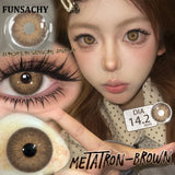 1 Pair Gray Color Contact Lenses Beautiful Pupils for Eyes Korea Fashion Brown Lenses Natural Softlens 0.00 Degree Lens