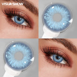 Color Contact Lenses Prescription Small Pupil Graduated Lens 1Pair Fashion Makeup Soft Color Contacts  Beauty Cosmetic
