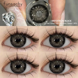 1Pair New Natural Contact Lenses Colored Contact Lenses Purple Eyes Lens Blue Lenses Yearly Gray Contact Fashion Pupils