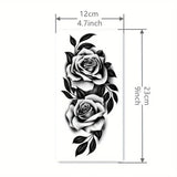 1 Sheet Arm Flowe Tattoo Sticker Waterproof Long Lasting Arm Party Temporary Tattoo