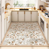 Small Fresh Style Kitchen Floor Mat PVC Leather Non-slip Balcony Rug Home Oil-proof Waterproof Impermeable Carpet Ковер Tapis 러그