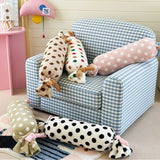 Velvet Candy Pillow Removable And Washable Column Bed Roll Cushions Head Supporter Back Leg Body Wave Point Pillow Cushion