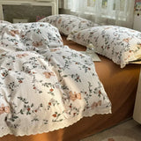New class A double-layer yarn thickened three/four-piece set skin-friendly and breathable single double washed cotton