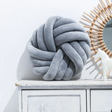 Pillow with Three Strands of Rope Tied To A Ball Circular Sofa Armchair Lazy Seat Cushion Office Cushion Futon Office Cushion