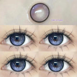 2pcs/Pair Yearly Blue New Color Contact Lenses for Eyes with Myopia Prescription Beauty Pupils Makeup Nature Eye Free Shipping